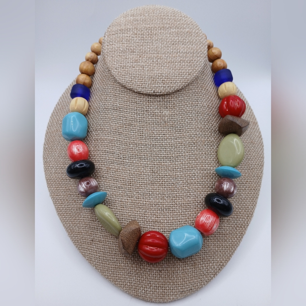 Free People Royalty Beaded Choker Multi-Cokor Bohemian Necklace NWT